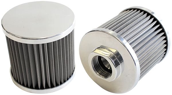 Aeroflow Performance Polished Finish. Stainless Steel Billet Breather with -10AN Female Thread AF77-2000 Autofit