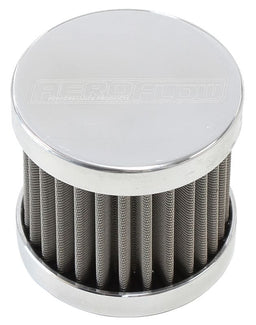 Aeroflow Performance Polished Finish. Stainless Steel Billet Breather with -6AN Female Thread AF77-2003 Autofit