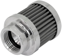 Aeroflow Performance Polished Finish Stainless Steel Small Billet Breather with -10AN Female Thread AF77-2004 Autofit