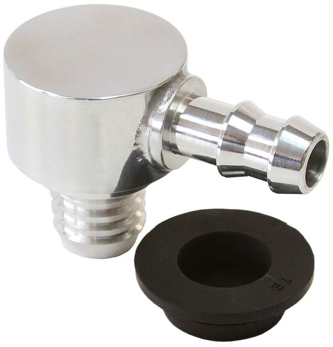 Aeroflow Performance Polished Finish. Universal Billet Brake Booster Valve with 3/8" Barb AF350-01 Autofit