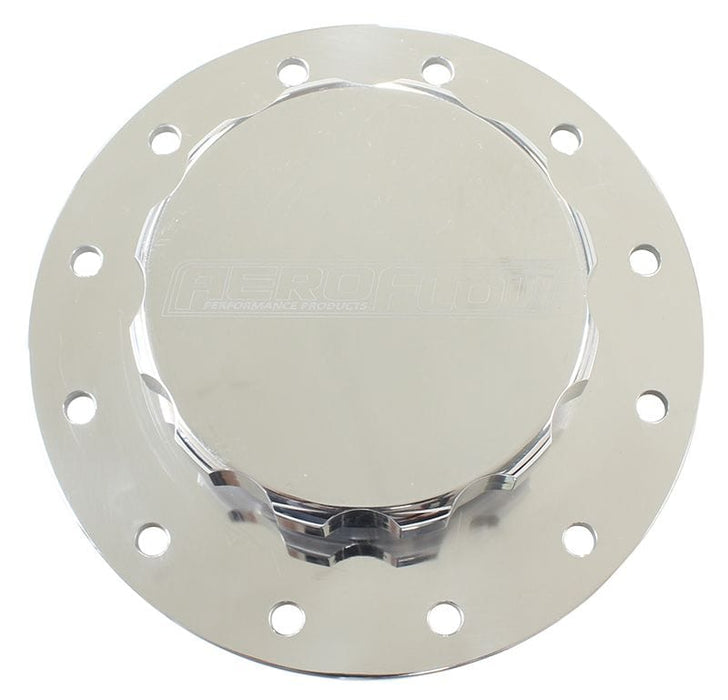 Aeroflow Performance Polished Finish With Bolts & Gasket. Screw-On Billet Fuel Cell Cap Assembly AF85-2002 Autofit