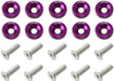 Aeroflow Performance Purple Finish Billet Dress-Up/Fender Bolt Kit M8 x 1.25mm (20mm UHL) AF64-4374PUR Autofit