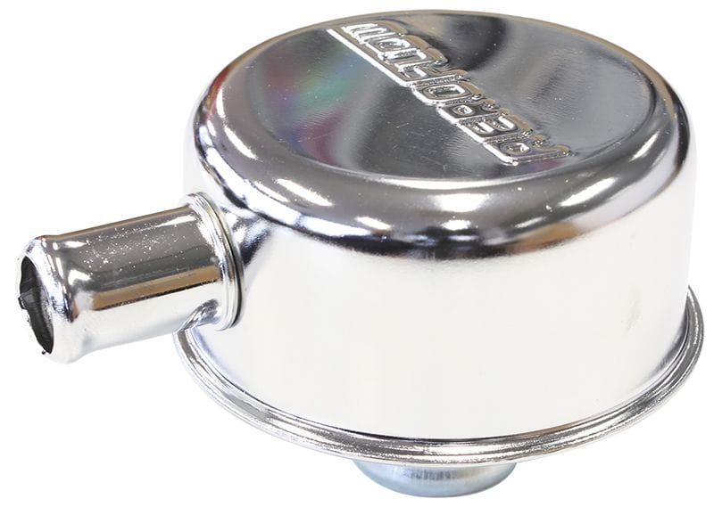 Aeroflow Performance Push In, With 5/8" Spout Chrome Valve cover Breather AF1821-7001 Autofit
