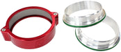 Aeroflow Performance Red Finish 2-1/2" (63mm) Billet Aluminium Intercooler Clamp AF25-2500R Autofit