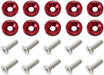 Aeroflow Performance Red Finish 5/16" Billet Dress-Up / Fender Bolt Kit (10 pack) AF64-4371R Autofit