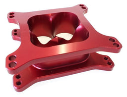 Aeroflow Performance Red Finish. Suit 4150 Style Flange 2" Tapered High Velocity Carburettor Spacer AF64-2071R Autofit