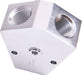 Aeroflow Performance Silver Finish. 3/8" NPT Inlet, 3/8" NPT Outlets Billet Y-Block with 1/8" NPT Port AF451-08S Autofit