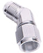 Aeroflow Performance Silver Finish 45° Female/Male Flare Swivel -16AN AF142-16S Autofit