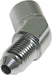 Aeroflow Performance Silver Finish 45° Female NPT to Male AN Adapter 1/8" to -4AN AF371-04S Autofit