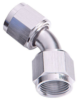 Aeroflow Performance Silver Finish 45° Female Swivel Coupler -20AN AF132-20S Autofit