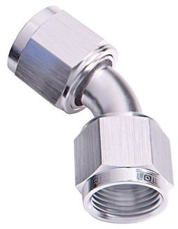 Aeroflow Performance Silver Finish 45° Female Swivel Coupler -4AN AF132-04S Autofit