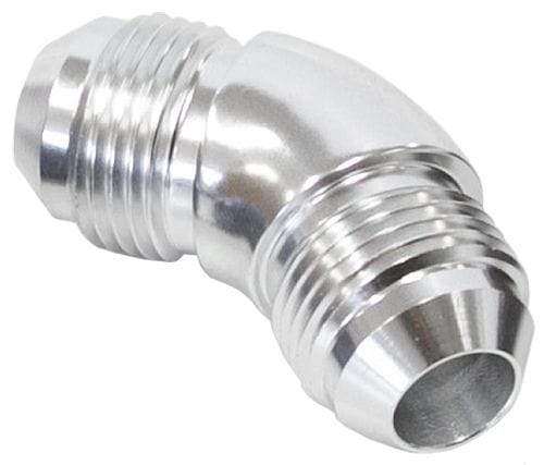 Aeroflow Performance Silver Finish 45° Full Flow AN Union -6AN AF527-06S Autofit