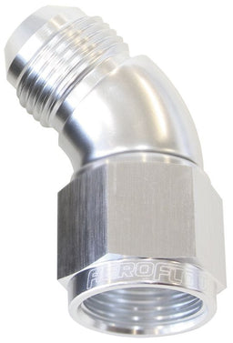 Aeroflow Performance Silver Finish 45° Full Flow Female/Male Flare Swivel -12AN AF542-12S Autofit