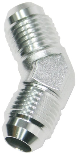 Aeroflow Performance Silver Finish 45° Male Flare Union -6AN AF827-06S Autofit