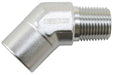 Aeroflow Performance Silver Finish 45° NPT Female to Male NPT Fitting 3/4" AF915-10S Autofit