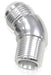 Aeroflow Performance Silver Finish 45° NPT to AN Full Flow Adapter 1/8" to -4AN AF523-04S Autofit