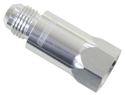 Aeroflow Performance Silver Finish. -8 Female ORB to -8 Male AN Roll Over Valve -8AN AF614-08S Autofit