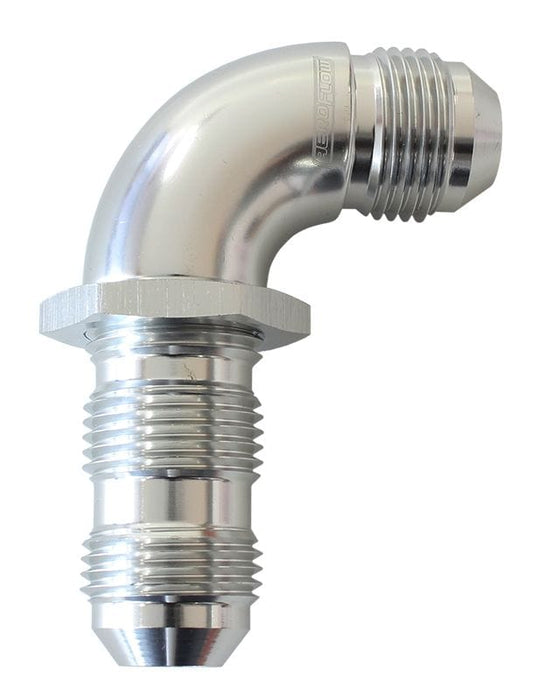 Aeroflow Performance Silver Finish 90° Full Flow AN Bulkhead -4AN AF533-04S Autofit