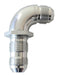 Aeroflow Performance Silver Finish 90° Full Flow AN Bulkhead -6AN AF533-06S Autofit