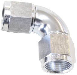 Aeroflow Performance Silver Finish 90° Full Flow Female Coupler -12AN AF583-12S Autofit