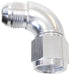 Aeroflow Performance Silver Finish 90° Full Flow Female/Male Flare Swivel -12AN AF543-12S Autofit