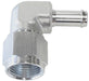 Aeroflow Performance Silver Finish 90° Hose Barb 1/2" to -8AN AF413-08S Autofit