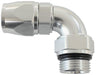 Aeroflow Performance Silver Finish 90° ORB Male Swivel PTFE (Teflon®) Hose End -8 ORB to -8AN AF583-08-08DS Autofit