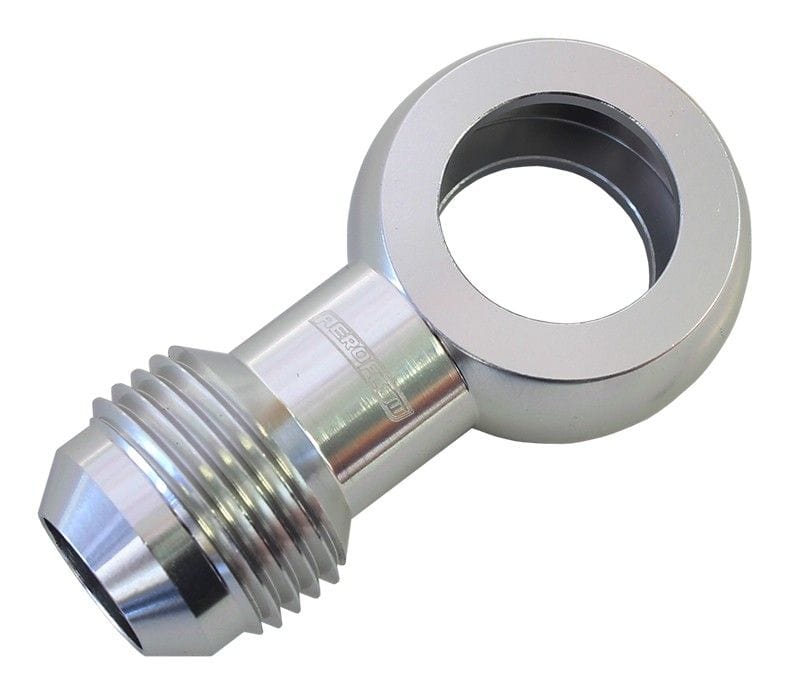 Aeroflow Performance Silver Finish Alloy AN Banjo Fitting 16 x 1.5 mm to -10AN AF725-10S Autofit