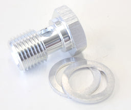 Aeroflow Performance Silver Finish Alloy Banjo Bolt M16 x 1.5 AF713-06S Autofit