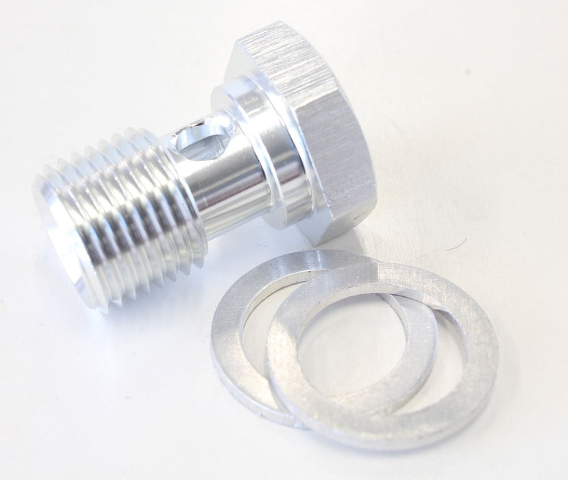 Aeroflow Performance Silver Finish Alloy Banjo Bolt M16 x 1.5 AF713-06S Autofit