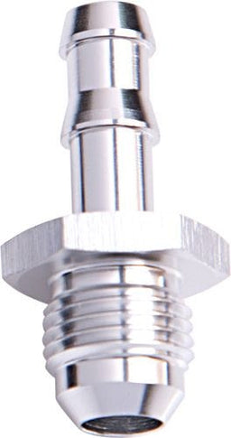 Aeroflow Performance Silver Finish AN Flare to Barb Adapter -8AN to 1/2" AF817-08S Autofit