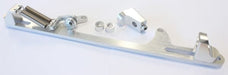 Aeroflow Performance Silver Finish Billet Throttle Cable Bracket 4500 Dominator Style AF64-2002S Autofit