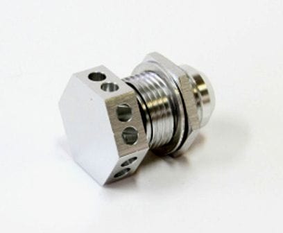 Aeroflow Performance Silver Finish Bolt In Breather Bulkhead -12 AF777-12S Autofit
