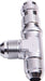 Aeroflow Performance Silver Finish. Bulkhead Nuts Sold Separately Bulkhead AN Tee On The Run -16AN AF804-16S Autofit