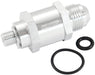Aeroflow Performance Silver Finish EFI Fuel Pump Check Valve -6AN (M10 x 1.00mm) AF616-06S Autofit
