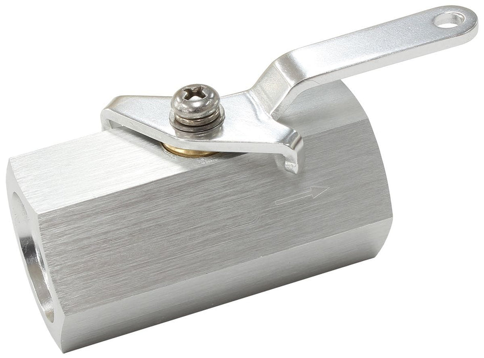 Aeroflow Performance Silver Finish Female Shut Off Valve -10ORB AF1001-10S Autofit