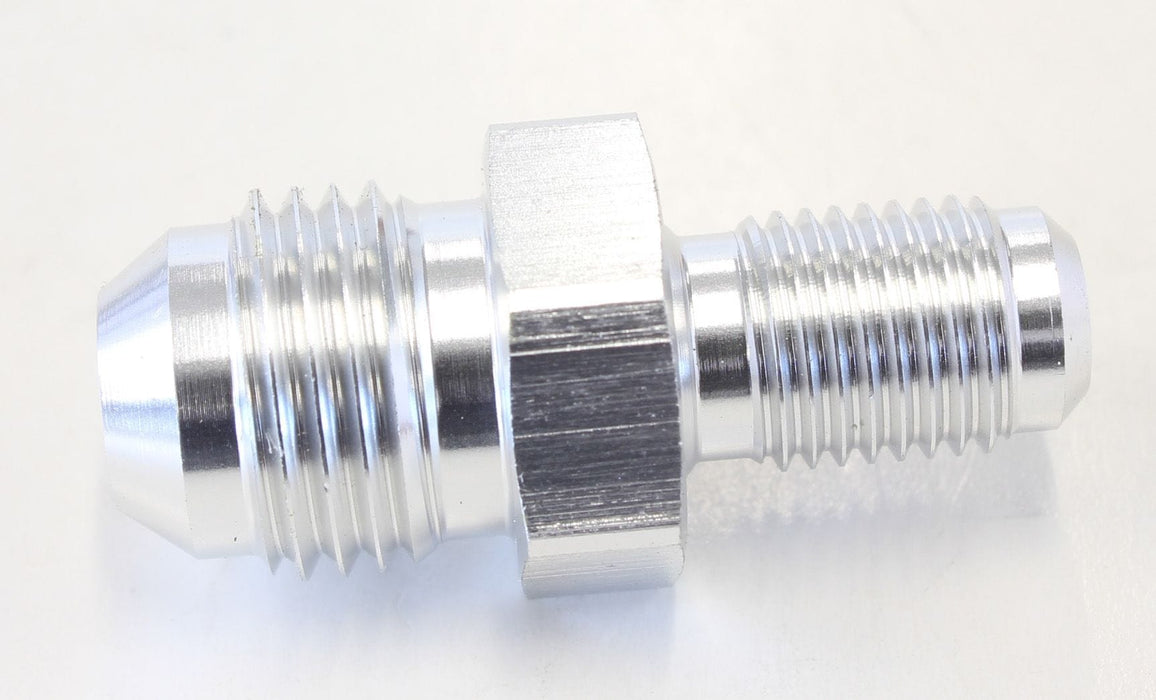 Aeroflow Performance Silver Finish Inverted Seat Adapter 3/8"-24 to -6AN AF707-06S Autofit