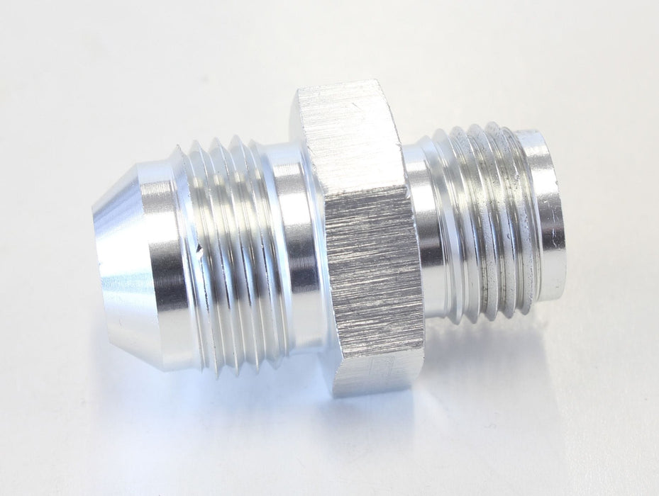 Aeroflow Performance Silver Finish Inverted Seat Adapter 5/8"-18 to -8AN AF704-08S Autofit