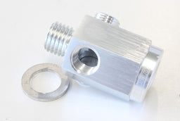 Aeroflow Performance Silver Finish. M12 x 1.5 Thread Metric Extension with 1/8" Port AF810-M12-02S Autofit