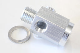 Aeroflow Performance Silver Finish. M14 x 1.5 Thread Metric Extension with 1/8" Port AF810-M14-02S Autofit