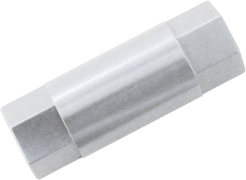 Aeroflow Performance Silver Finish M6 Female Hex Spacer, 40mm Length AF64-4385S Autofit