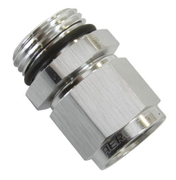 Aeroflow Performance Silver Finish Male -12 ORB to Female -8AN Swivel Adapter AF907-08-12S Autofit