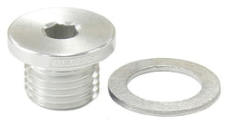 Aeroflow Performance Silver Finish Metric Port Plug M12 x 1.25 AF814-M12-01S Autofit