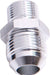 Aeroflow Performance Silver Finish Metric to Male Flare Adapter M10 x 1.25mm to -4AN AF744-04S Autofit
