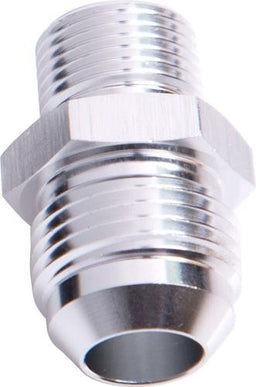 Aeroflow Performance Silver Finish Metric to Male Flare Adapter M22 x 1.5mm to -6AN AF736-06S Autofit