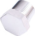 Aeroflow Performance Silver Finish NPT Hex Head Plug 3/4" AF933-12S Autofit