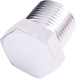 Aeroflow Performance Silver Finish NPT Hex Head Plug 3/8" AF933-06S Autofit