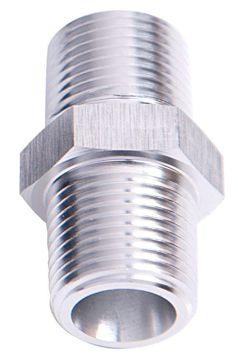 Aeroflow Performance Silver Finish NPT Male Coupler 3/8" AF911-06S Autofit