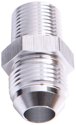 Aeroflow Performance Silver Finish NPT to Straight Male Flare Adapter 1/8" to -8AN AF816-08-02S Autofit