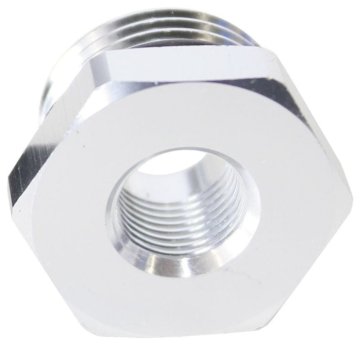 Aeroflow Performance Silver Finish. ORB Port Reducer -12ORB to 1/8" AF912-P12-02S Autofit